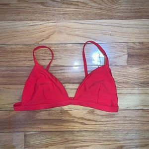 Red hollister bikini top